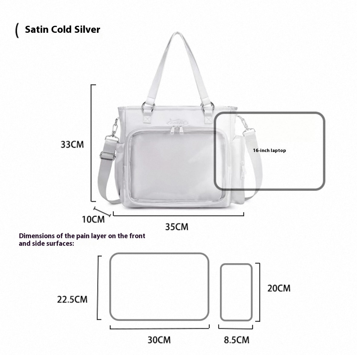 AORDA tote bag for women large bag ita bag college school bag backpack large capacity multifunctional use suitable for plush toys