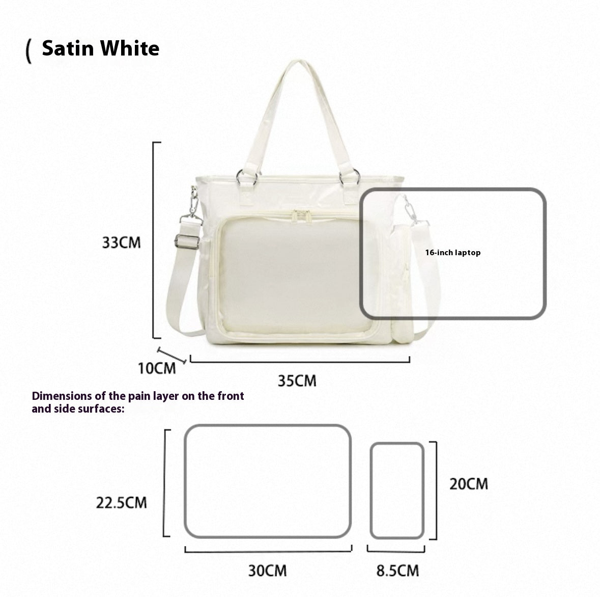 AORDA tote bag for women large bag ita bag college school bag backpack large capacity multifunctional use suitable for plush toys