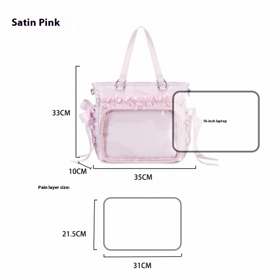 AORDA tote bag for women large bag ita bag college school bag backpack large capacity multifunctional use suitable for plush toys