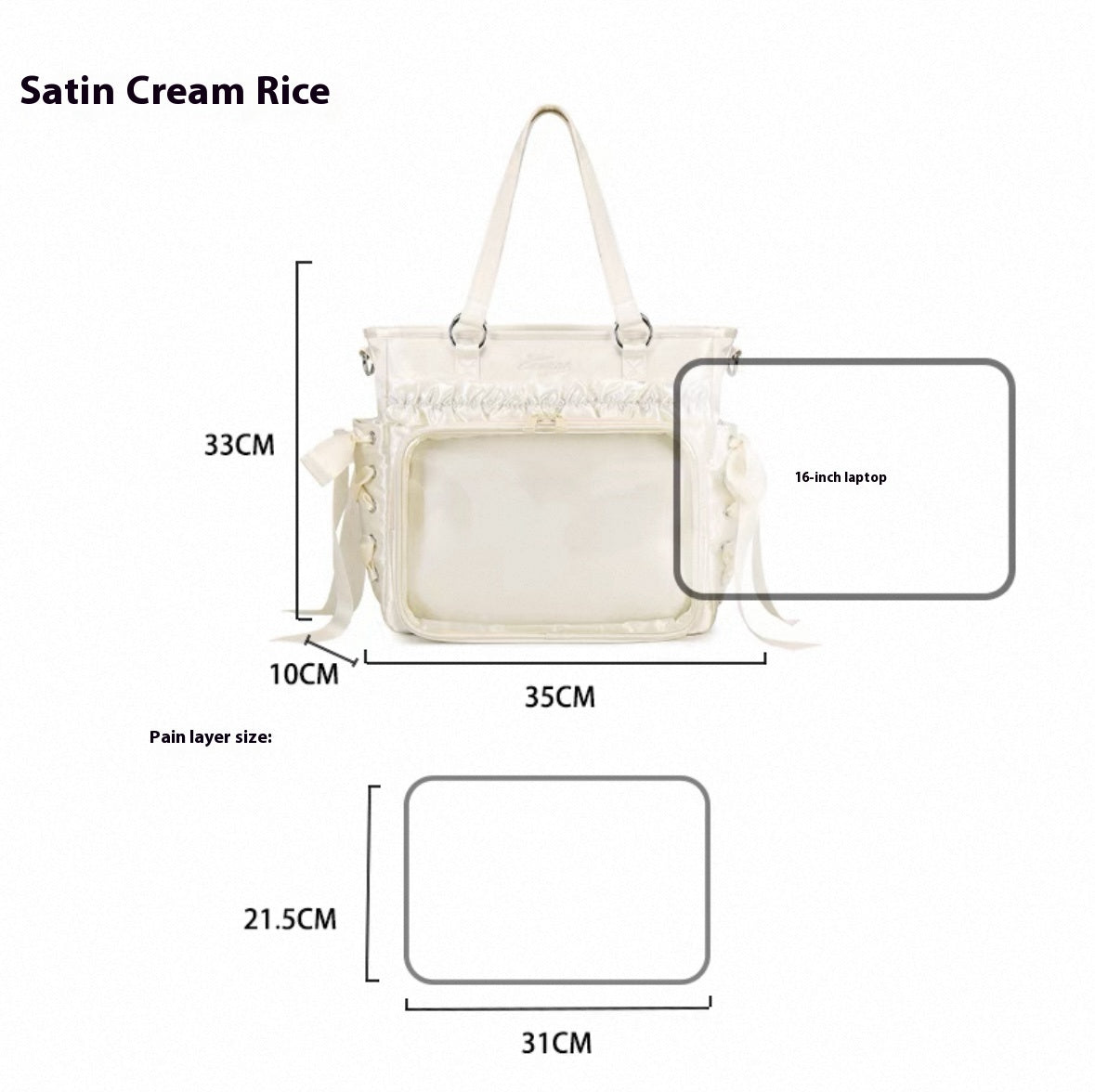 AORDA tote bag for women large bag ita bag college school bag backpack large capacity multifunctional use suitable for plush toys