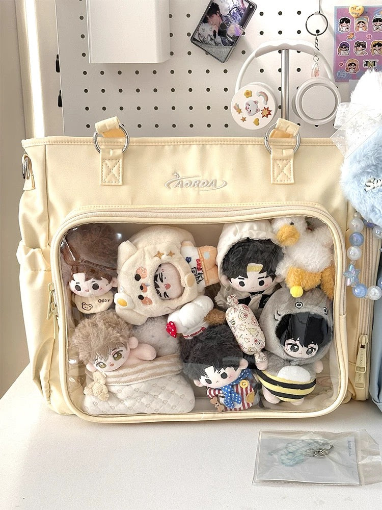 AORDA tote bag for women large bag ita bag college school bag backpack large capacity multifunctional use suitable for plush toys