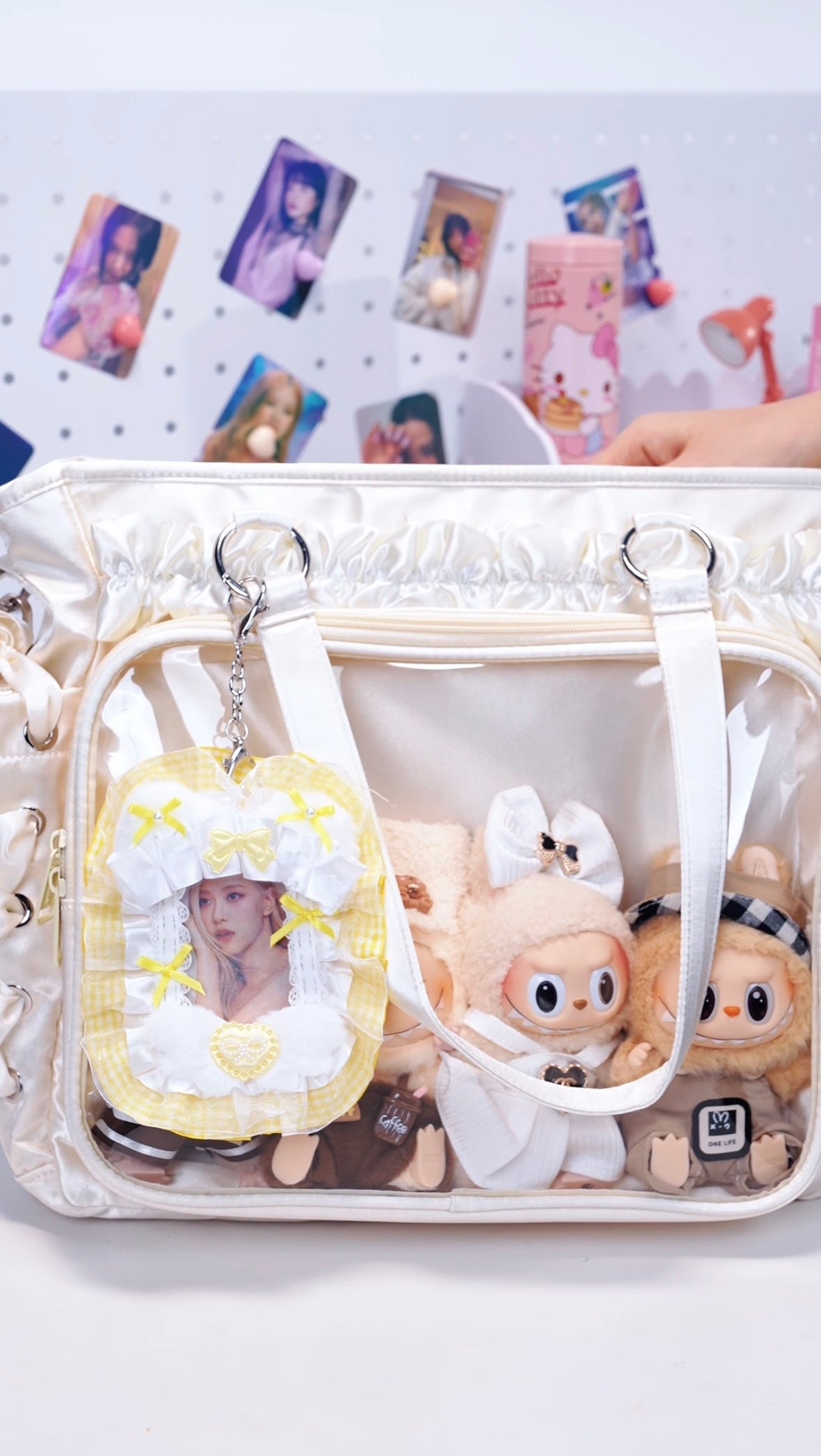 AORDA tote bag for women large bag ita bag college school bag backpack large capacity multifunctional use suitable for plush toys