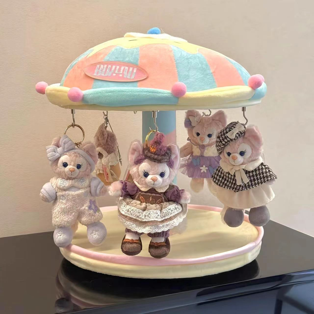 Carousel doll house trendy toy display stand holiday gift for friends