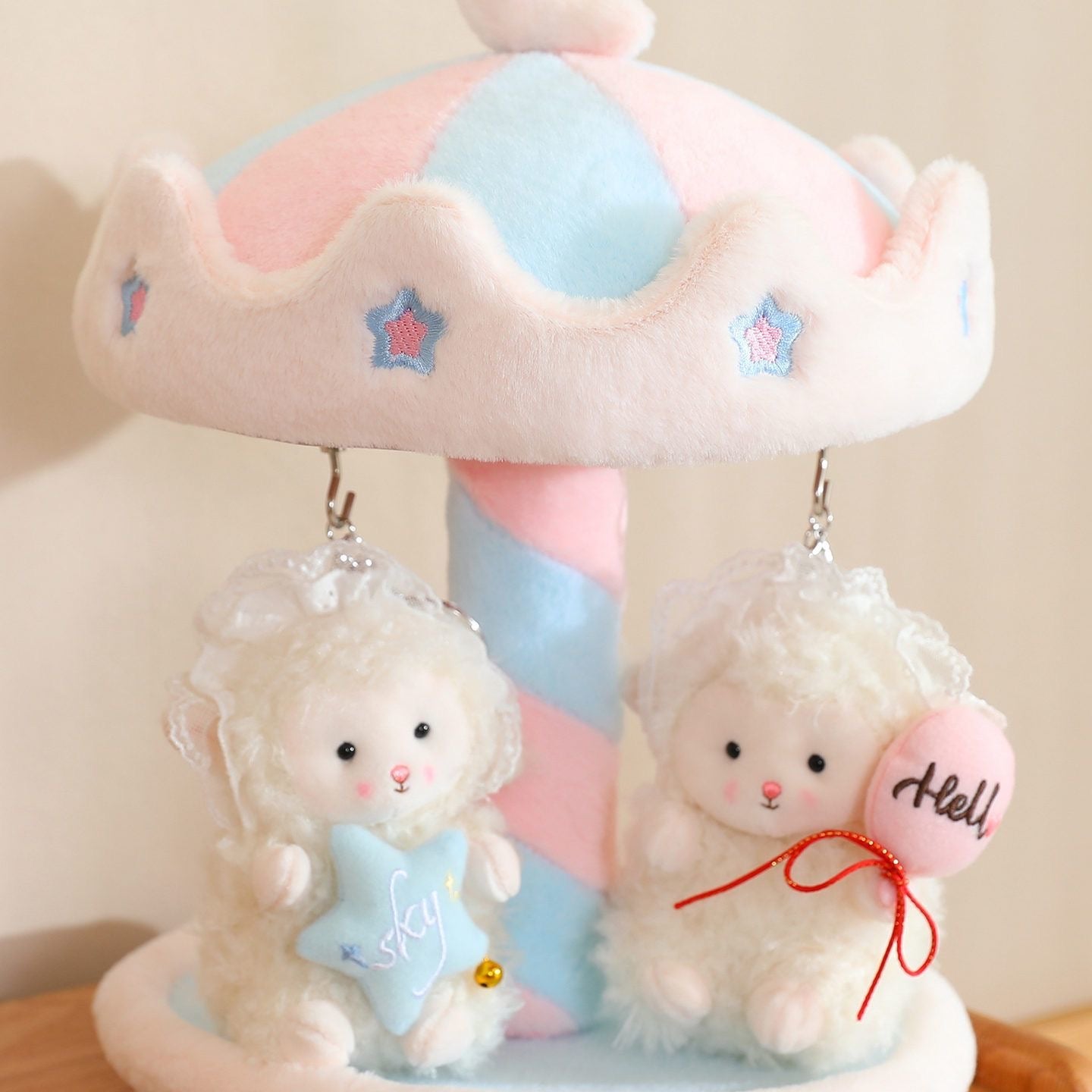 Carousel doll house trendy toy display stand holiday gift for friends