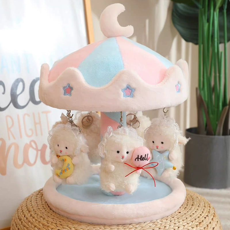Carousel doll house trendy toy display stand holiday gift for friends