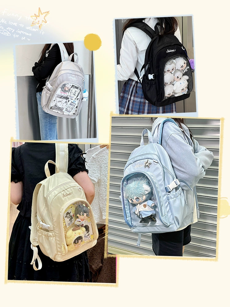 AORDA school bag backpack for school ita bag college large capacity suitable for plush tools