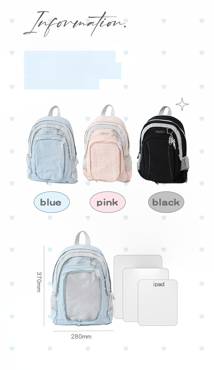 RosyPosy labubu school bag backpack for school lightweight college suitable for plush tools