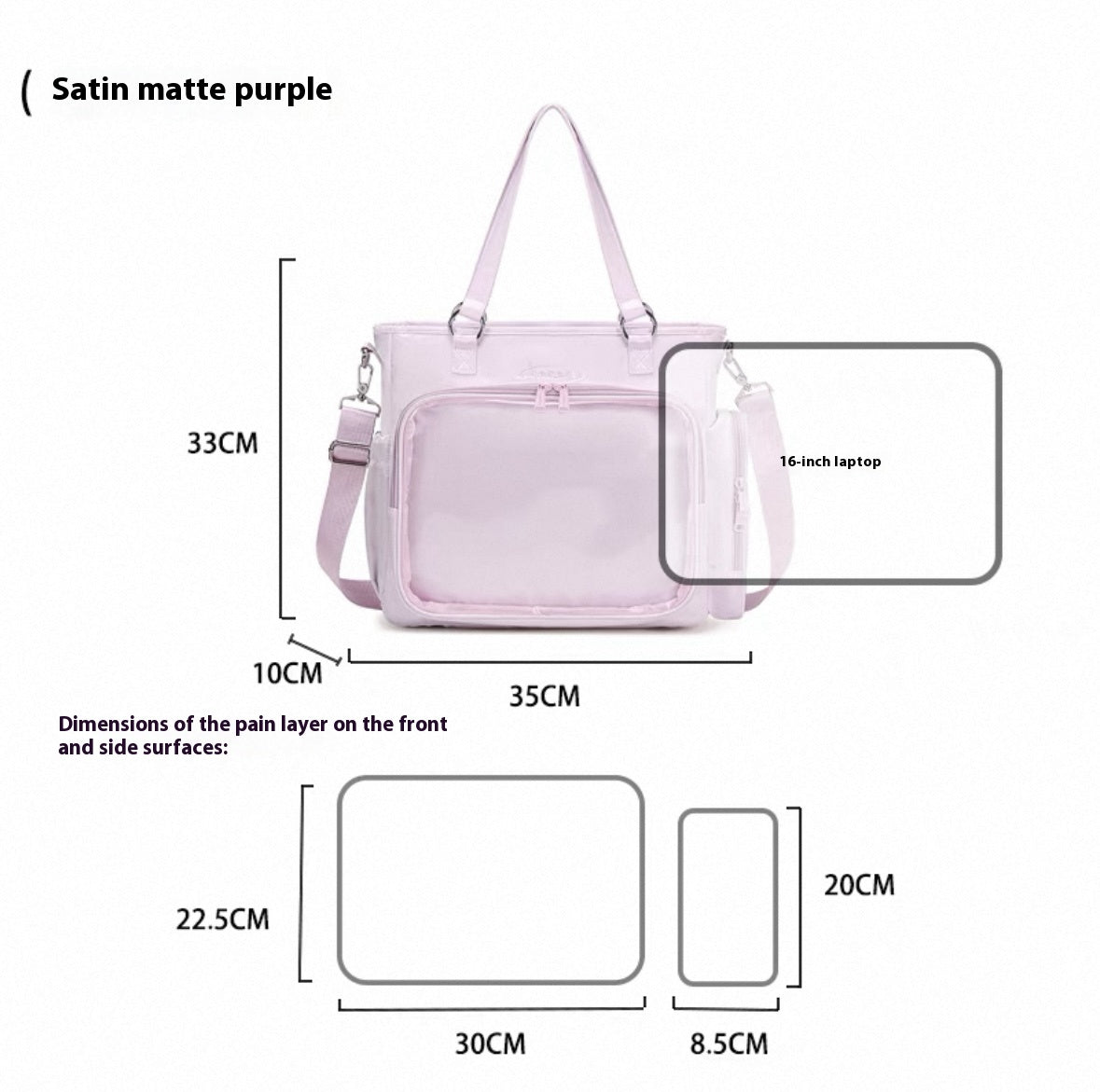 AORDA tote bag for women large bag ita bag college school bag backpack large capacity multifunctional use suitable for plush toys