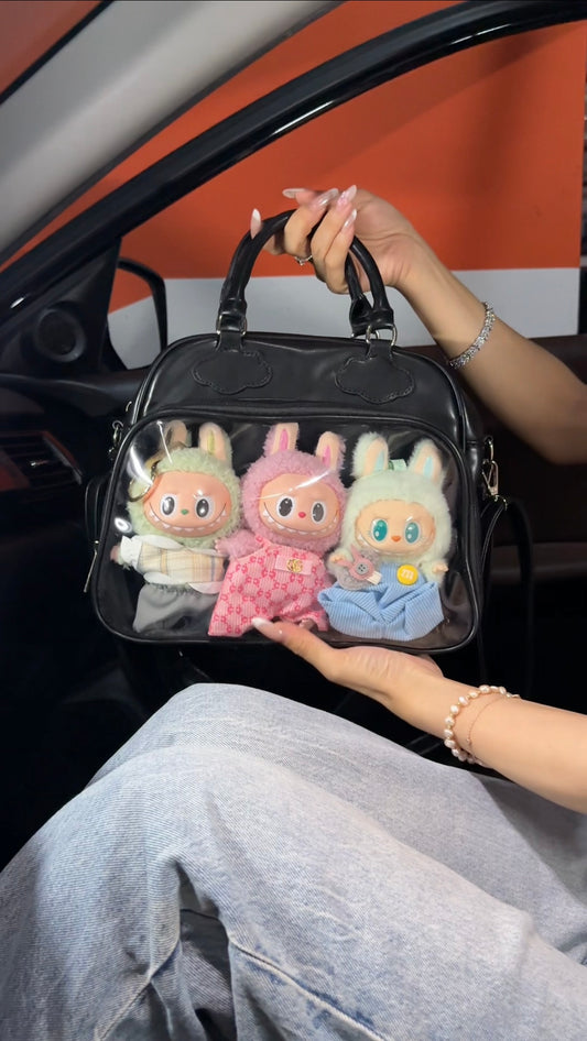 Labubu ita bag messenger bag for women,  handbag suitable for plush tools