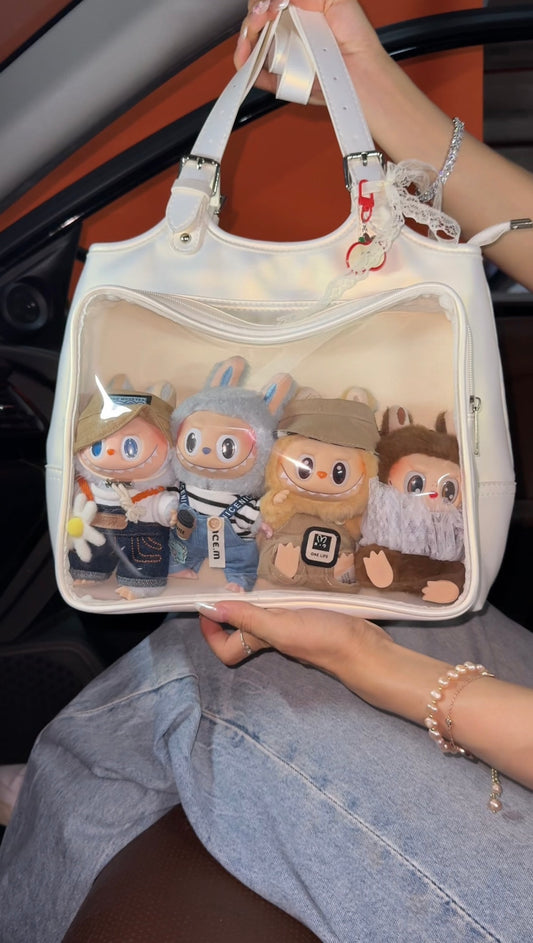 Labubu ita bag tote bag for women,  handbag suitable for plush tools
