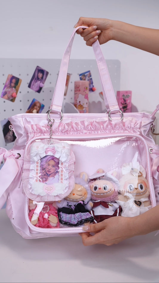 AORDA tote bag for women large bag ita bag college school bag backpack large capacity multifunctional use suitable for plush toys