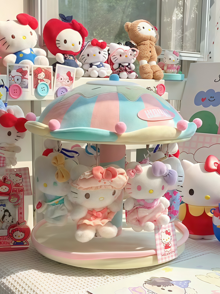 Carousel doll house trendy toy display stand holiday gift for friends